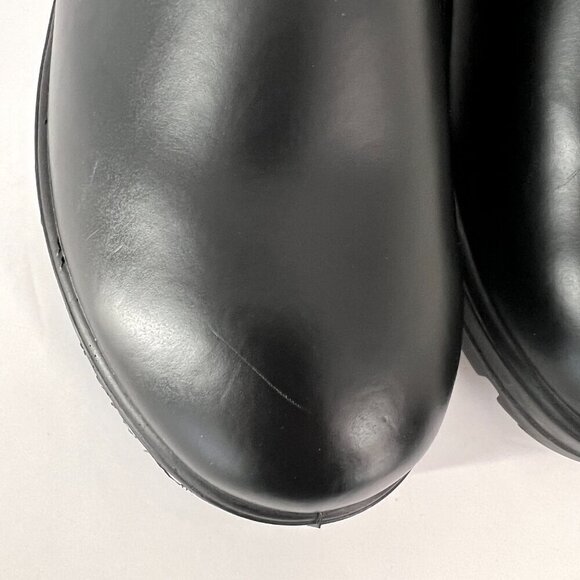 NWOT Aquatherm Bryanna Black Leather Pull On Water Resistant Chelsea Boots Sz 9 - Picture 4 of 16